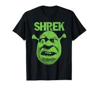 Shrek Grumpy Green Comic Art Face T-Shirt