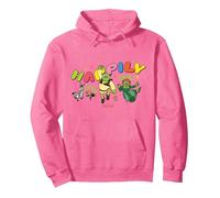 Shrek Happily Ever After Characters Pullover Hoodie, Adult Unisex, Bright Pink, Small
