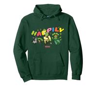 Shrek Happily Ever After Characters Pullover Hoodie, Adult Unisex, Dark Green, Medium