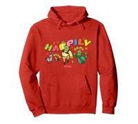 Shrek Happily Ever After Characters Pullover Hoodie, Adult Unisex, Red, X-Large