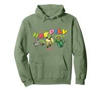 Shrek Happily Ever After Characters Pullover Hoodie, Adult Unisex, Sage Green, X-Large