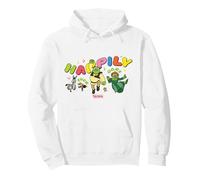 Shrek Happily Ever After Characters Pullover Hoodie, Adult Unisex, White, Medium