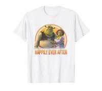 Shrek Happily Ever After Shrek Fiona Distressed Chest Logo T-Shirt