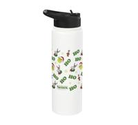 Shrek HO HO HO All Over Print Christmas Pattern Stainless Steel Insulated Water Bottle