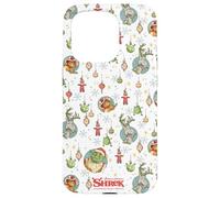 Shrek Holiday Pattern Characters Ornaments AOP Case for iPhone 15 Pro