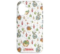 Shrek Holiday Pattern Characters Ornaments AOP Case for iPhone 16