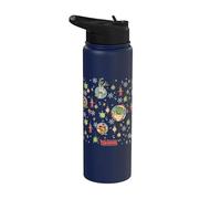 Shrek Holiday Pattern Characters Ornaments AOP Stainless Steel Insulated Water Bottle