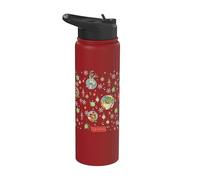 Shrek Holiday Pattern Characters Ornaments AOP Stainless Steel Insulated Water Bottle