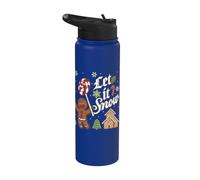 Shrek Let It Snow Holiday Gingy Stainless Steel Insulated Water Bottle
