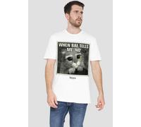 Shrek Men's Puss In Boots Insta Meme T-Shirt White | Size: Small Shrek White S