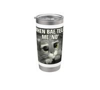 Shrek Puss in Boots When Bae Says No Stainless Steel Insulated Tumbler