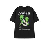 Shrek Short Sleeved T-Shirt (Adult Black) in Black | Size: Medium Shrek Black M