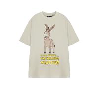 Shrek Short Sleeved T-Shirt (Adult Oatmeal) in Beige | Size: 3XL Shrek Beige 3XL