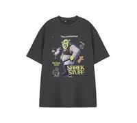 Shrek Short Sleeved T-Shirt | Charcoal | Official Merch In Grey Grey