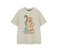 Shrek Short Sleeved T-Shirt (Kids Oatmeal) in Beige | Size: 7-8 Years Shrek Beige 7-8 Years