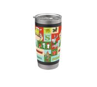 Shrek Shrekmas All Over Print Holiday Pattern Stainless Steel Insulated Tumbler
