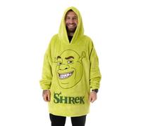 Shrek Unisex Adult Face Blanket Hoodie Green (One Size)