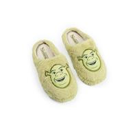 Shrek Unisex Green Character Face Mule Slippers - 5-6 UK