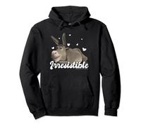 Shrek Valentine's Day Donkey Irresistible Retro Hearts Pullover Hoodie