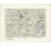Shrewsbury - Ordnance Survey of England and Wales 1890 Series - Size - 100 x 74cm - Paper