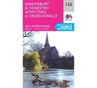 Landranger 126 Shrewsbury & Oswestry Map With Digital Version, Pink One Size