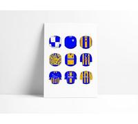 Shrewsbury Town Classic Football Kits A4 Print Poster Wall Art Picture (7 x 5 Glossy Print)