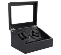 SHRGOMPIT Black Carbon Fiber Shaker Mechanical Watch Automatic 4+6 Electric Meter Box Motor Winder