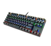 SHRGOMPIT Mechanical Gaming Keyboard, Compact 87-Key Mechanical Computer Keyboard Blue Equivalent Switch for Windows PC Gamers