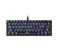 SHRGOMPIT Mechanical Gaming Keyboard,Wired 60% Mechanical Gaming Keyboard RGB Backlit Ultra-Compact Blue Switch,for Mac Windows Laptop