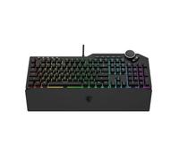 SHRGOMPIT Mechanical Gaming Wired Keyboard LED Rainbow Gaming Backlit with Detachable Wrist Rest Programmable Macro Functionality Computer