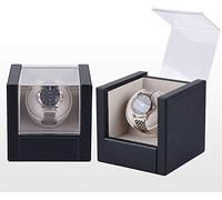 SHRGOMPIT Mechanical Watch Shaker Wooden Single Automatic Winder Box Household Rotation Storage with Quiet Motor, 8 Modes, Boxe