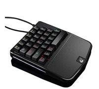 SHRGOMPIT One-Hand Mechanical Keyboard, Wired Gaming Keyboard, 28-Key LED Backlight, Blue Switch, Ergonomic Wrist Strap