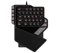 SHRGOMPIT One Handed Gaming Keyboard RGB Backlit 38 Keys Portable Mini Gaming Keypad Ergonomic Game Controller