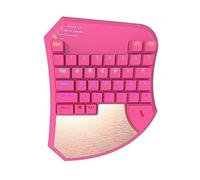SHRGOMPIT Portable Mini Mechanical Gaming Keyboard, Small One-Hand Control, With Feel Wide Hand Rest for Computer Game Playing black