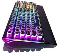 SHRGOMPIT RGB Backlit Mechanical Gaming Keyboard, Ergonomic Mechanical Keyboard, USB Wired Gaming PC Keyboard, 108 Keys Multicolor