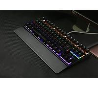 SHRGOMPIT Wired Gaming Keyboard, 87 Keys, RGB LED Rainbow Backlit Keyboard, Suitable for PC and Desktop Computer