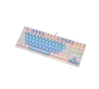 SHRGOMPIT Wired Gaming Keyboard LED Rainbow Gaming Backlit Mini Compact Gaming Compatible with PC/Computer