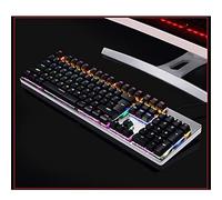 SHRGOMPIT Wired Gaming Keyboard, Mechanical Keypad, USB Interface, 13 Colors Cool Backlight Effect, for Home Office PC Game(Black)