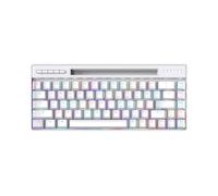 SHRGOMPIT Wired Gaming Keyboard, RGB Backlit Ultra-Compact, LED Backlit 68 Keys Keyboard for PC/Mac Gamer(White)