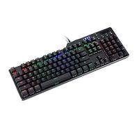 SHRGOMPIT Wired Gaming Mechanical Computer Keypad, With Multimedia Knob and RGB Backlight, for Office/Home/School