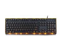 SHRGOMPIT Wired Keyboard Punk Gaming Keyboard Mechanical Keyboard Can Be Illuminated-104 Keys