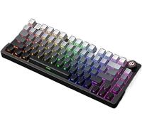 SHRGOMPIT Wired RGB Backlit Mechanical Gaming Keyboard With Aluminum Gasket Design 81 And Knob Compatible With PC Gamers