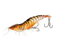 Shrimp Bait - 9 cm Realistic Shrimp Bait in the Fluorescent Sea - Artificial Reflective Fluorescent for Adventures Salmon Fish Beach Sea