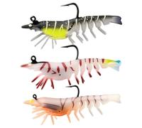 Shrimp Bait Lures - Soft PVC Swimbaits Easy Colorful Catch Realistic Artificial | Durable Lure Set for , Saltwater, Trout, Flounder, Ti