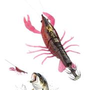 Shrimp Bait, Small Shrimp Swimming Bait, Octopus Bait for Sea Fishing with Sinking Effect - For Freshwater, Saltwater, Lakes, Rivers, Boat, Shore, Kayak, Trout, Bass, Catfish and