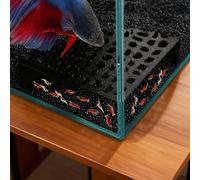 Shrimp Cave, 2-Piece Aquarium Tunnel Fish Breeding Cave, 180 Degree Viewing Stealth Habitat for Beginners Aquatic Pet Enthusiasts Freshwater Underwater Dwarf Cherry