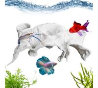 Shrimp Cave | Aquarium Fish Tank Tunnel Decorations | Breeding Tank Decor for Landscape Rest Play Corner Home Dwarf Catfish Clown Betta Kuhli Loach Crab Freshwater Saltwater
