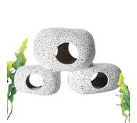 Shrimp Cave Aquarium, Porous Stable Shrimp Breeding Cave - Realistic Aquarium Ornament Small Aquarium Hideout
