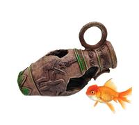 Shrimp Cave Hide, Fish Tank Cave, Aquarium, Fish Friendly Design, Sturdy Resin Material 15x9.5x10cm/5.91x3.74x3.94 Inches For The Health Of Your Aquatic