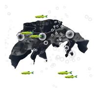 Shrimp Cave - Realistic Stable Hiding Hole Tunnel | Shrimp Aquarium Accessories | for Feeding Resting Freshwater Aquatic Underwater Beginners Fishing Plants